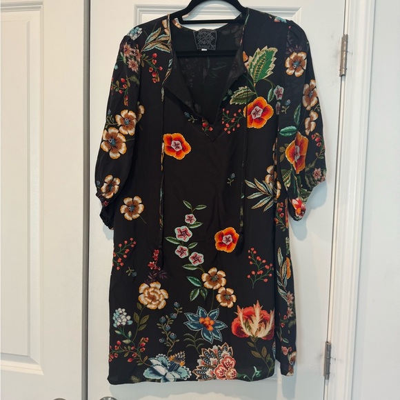 Johnny Was Zorya Printed Floral Mini Dress Size Medium - Picture 3 of 7